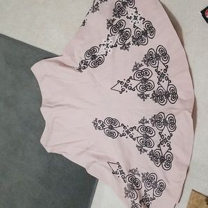 Pink and black skirt